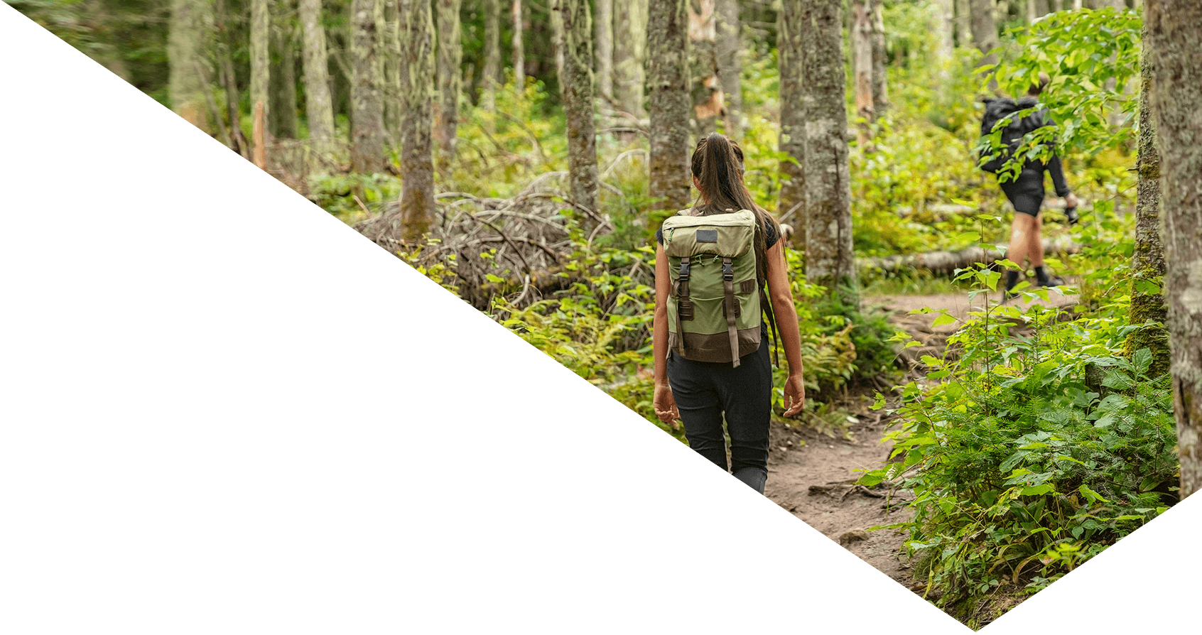 Image showing a woman hiking