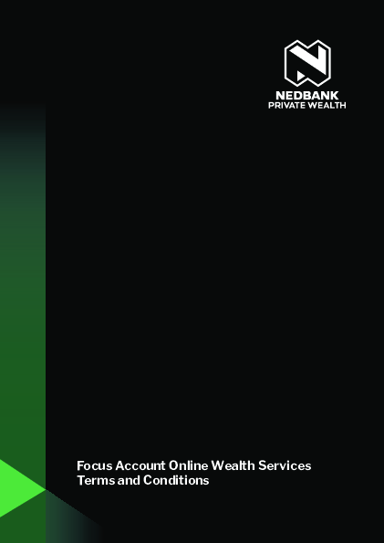 Nedbank Private Wealth online wealth services terms and conditions