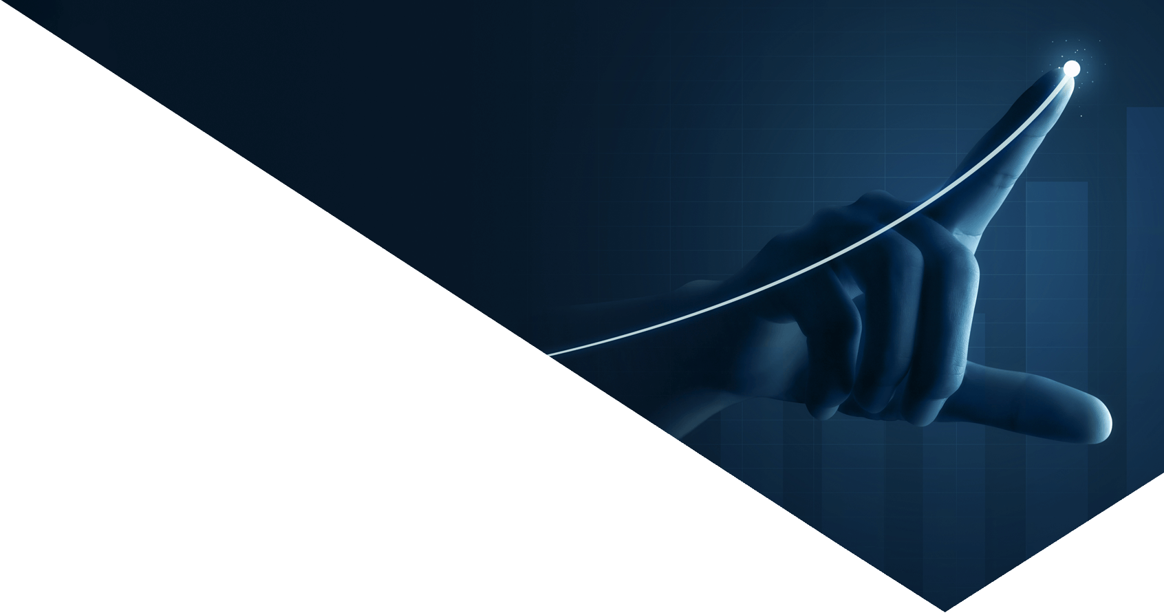 hand touching graph